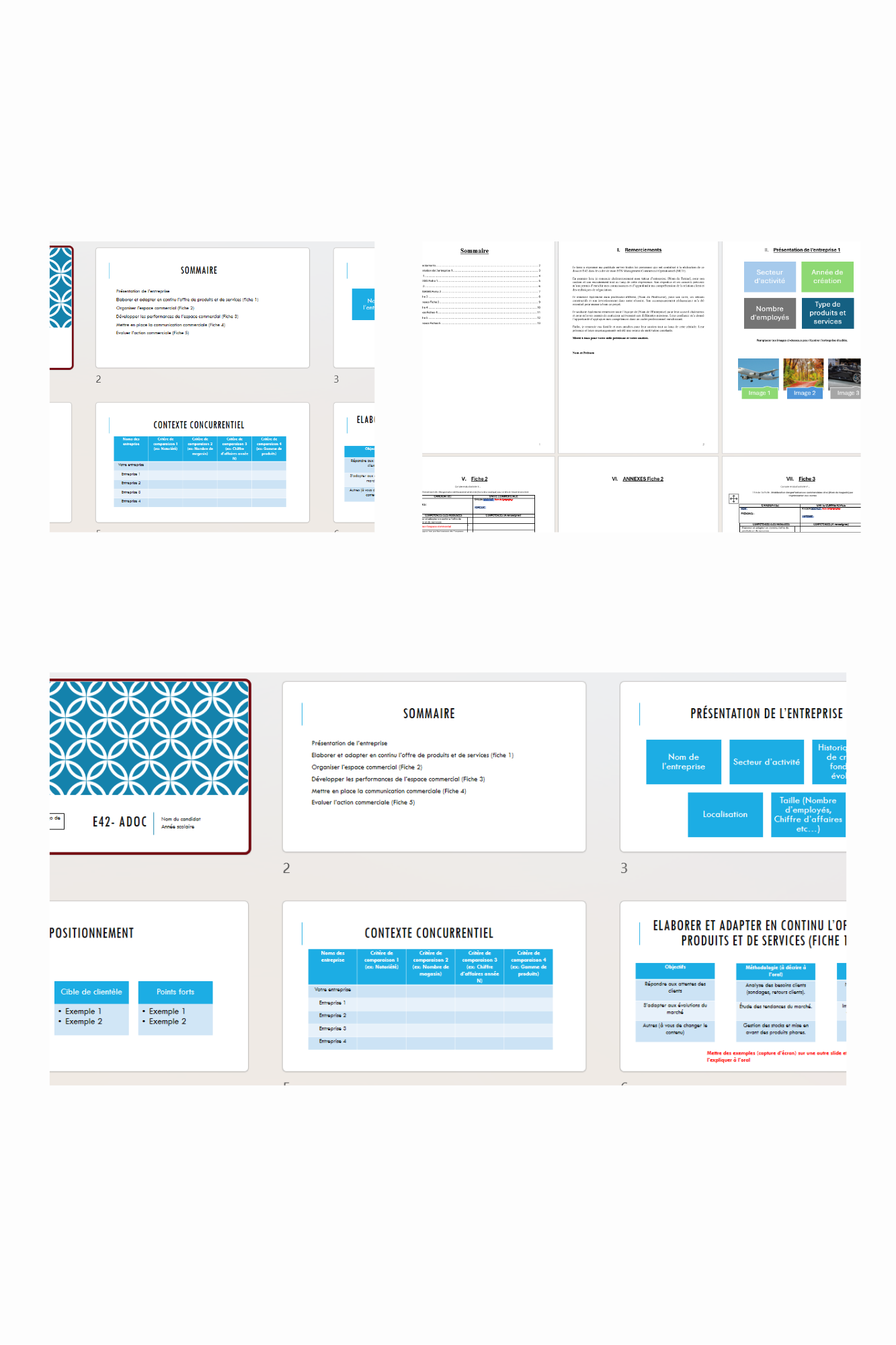 Pack complet E41 (E5) et 42 (E6) pour BTS MCO - Dossiers et présentation