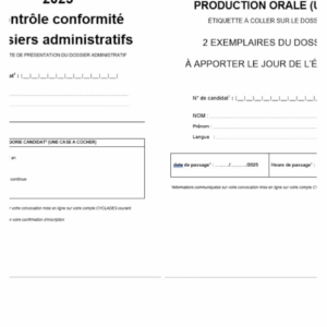 Dossier Anglais U21B BTS GPME