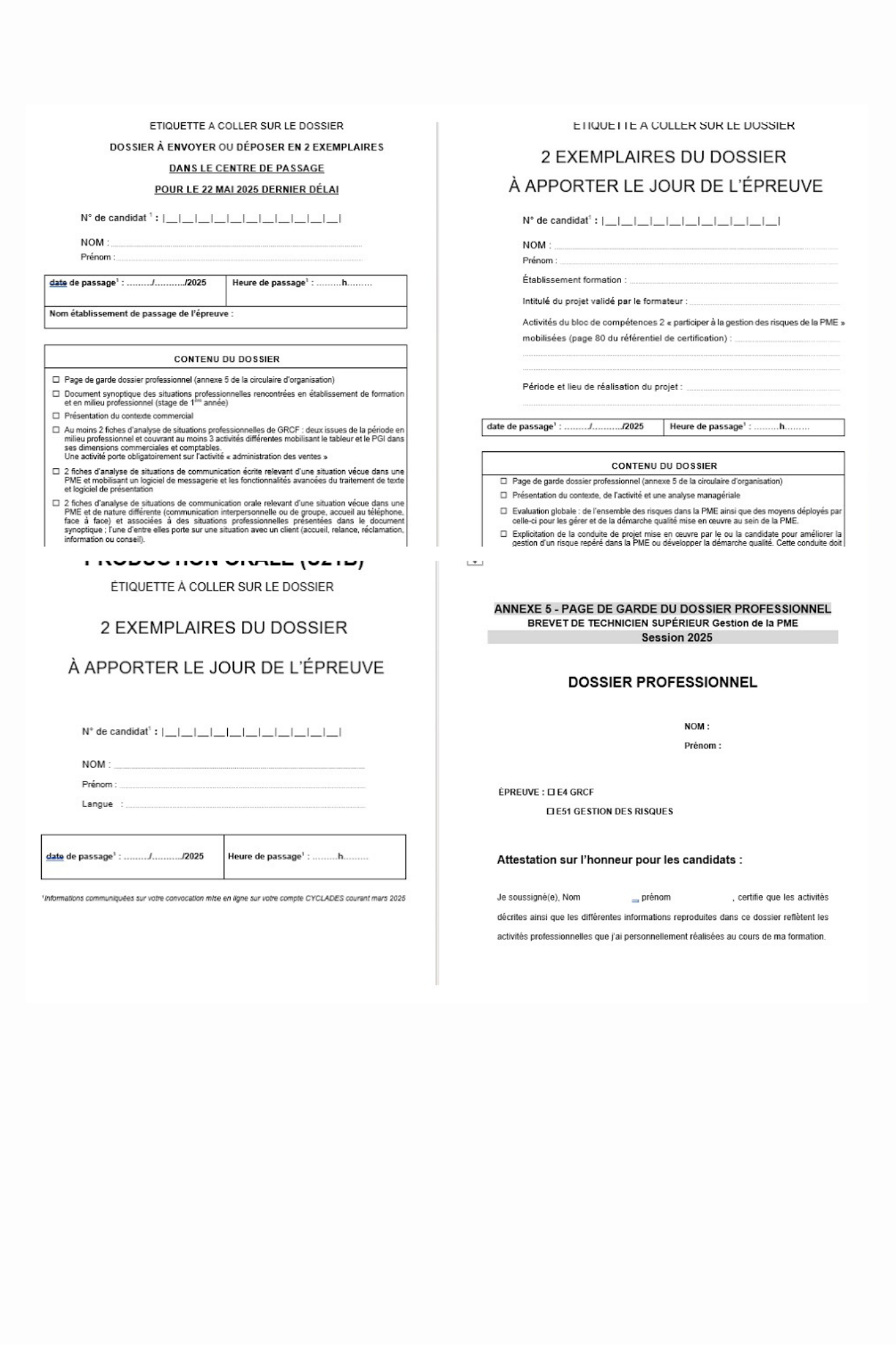 Pack dossiers E4, E51, Anglais U21B pour BTS GPME