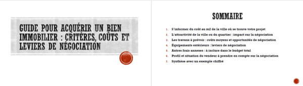 Guide général sur l' acquisition bien immobilier