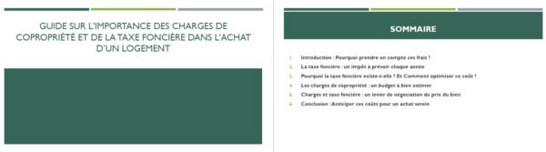 Guide sur les Charges de copropriétés et taxes foncières