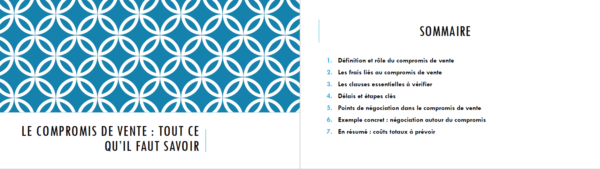 Guide sur le compromis de vente