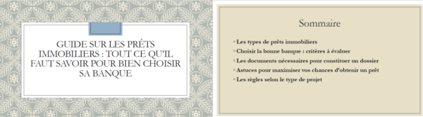 Guide sur les prêts immobilier