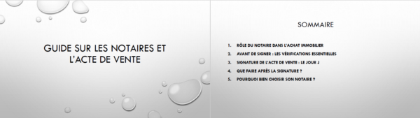 Guide sur les notaires